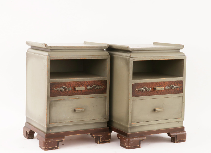 Nattduksbord ett par, 1930/40-tal