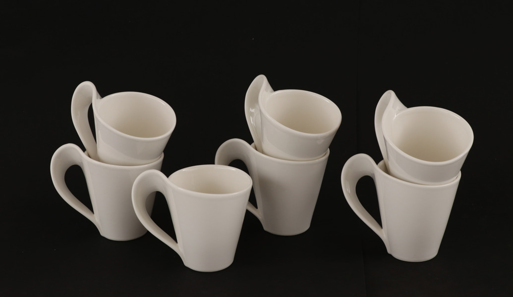Kaffekoppar 7st, "New Wave", Villeroy & Boch
