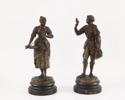 Skulpturer ett par, omkring år 1900