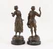 Skulpturer ett par, omkring år 1900