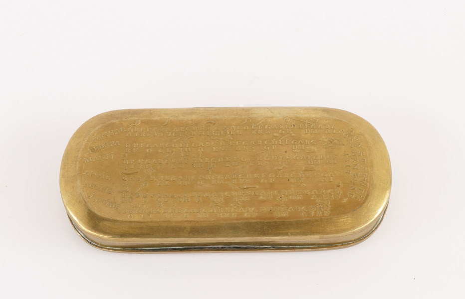 Kalenderdosa, G.Hedenström, 1812