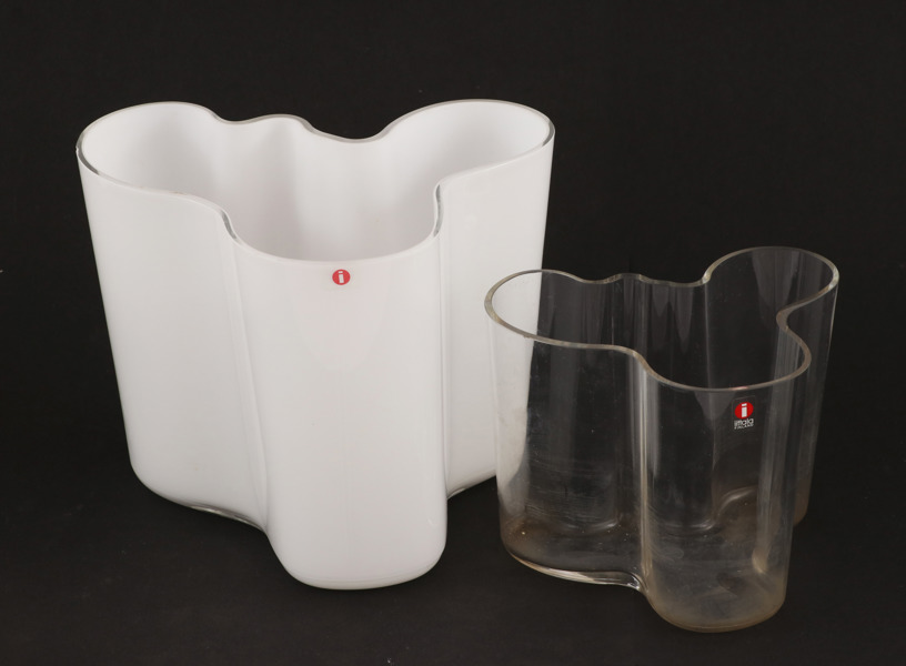 Vaser 2st, "Savoy", Alvar Aalto för Iittala