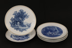 Tallrikar 5st, Meissen, Tyskland, bl.a. daterad 1942