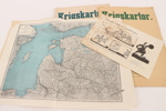 3 häften, "Krigskartor", tryckta 1914