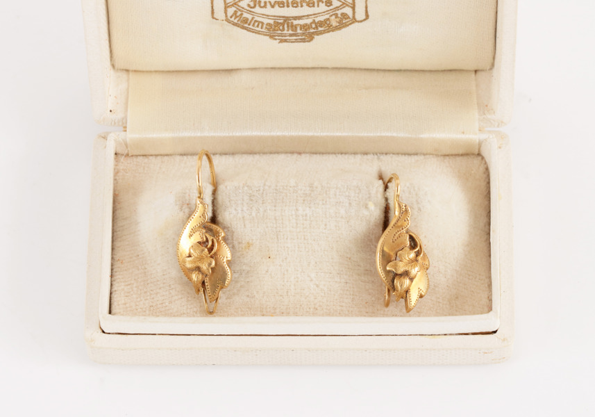 Örhängen ett par, 18k, Gustaf Dahlgren & co, Malmö