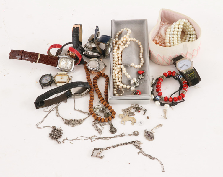 Parti smycken, m.m. bl.a. silver