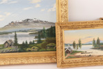 Oljemålningar 3st, tidigt 1900-tal