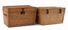 Flätade korgar 2st, tidigt 1900-tal