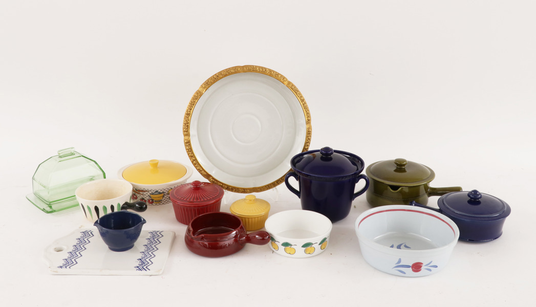 Parti keramik och glas