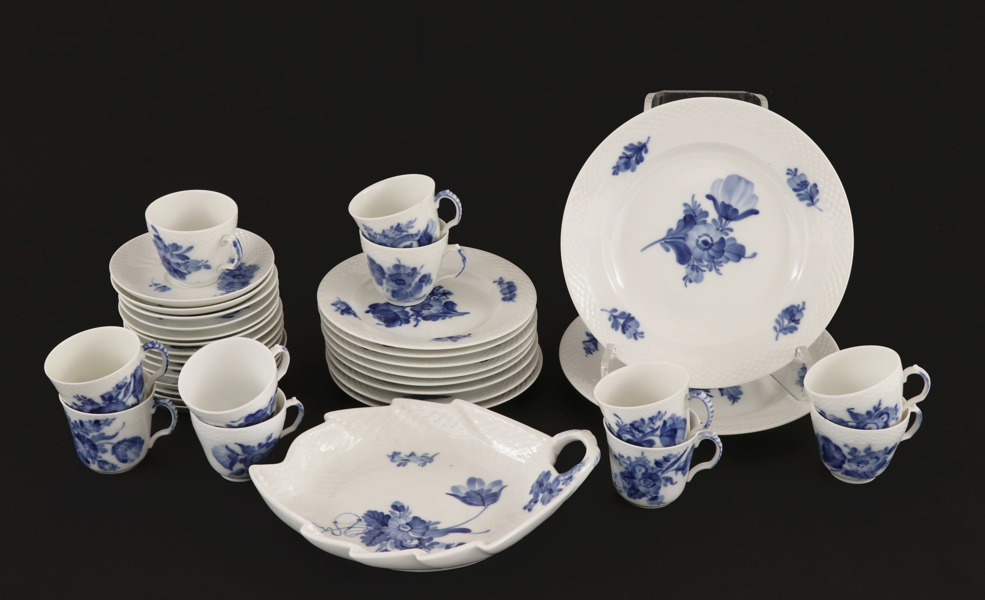 Servisdelar, "Blå blomster", Royal Copenhagen, Danmark