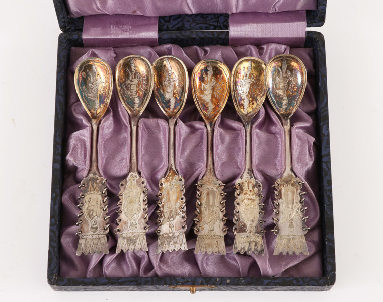 Kaffeskedar 6st, silver