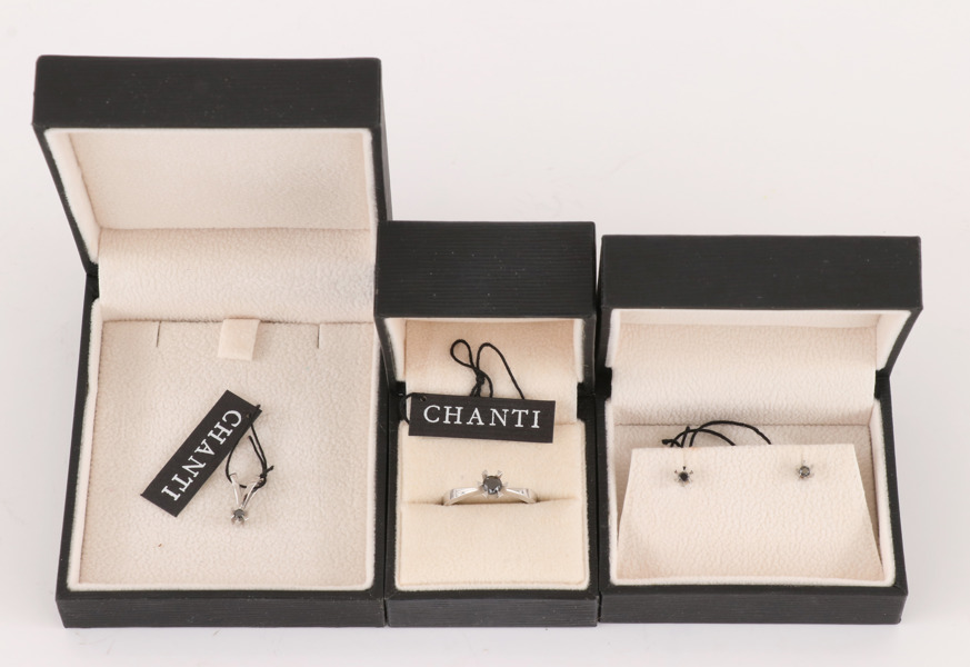 Smycken 4 delar, Chanti, 14k vitguld