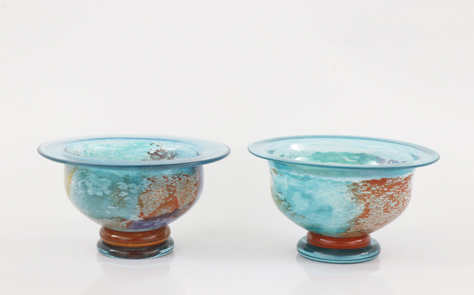 Skålar 2st, Kjell Engman för Kosta Boda