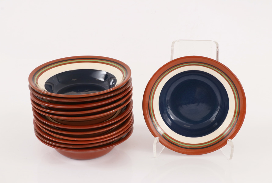 Frukostskålar 12st, "Allmoge", Nittsjö