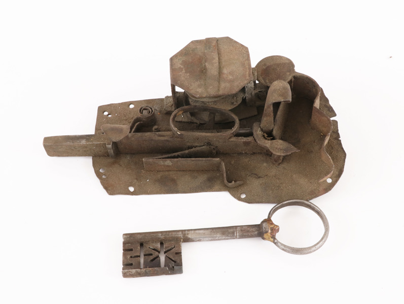 Lås med nyckel, barock, 1700-tal