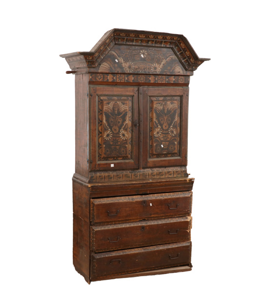 Skänkskåp, allmoge, Dalarna, daterat 1809