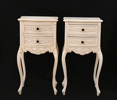 Nattduksbord ett par, rokokostil, 2000-tal
