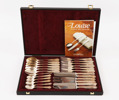 Bestickservisdelar 24st, silver, "Louise"