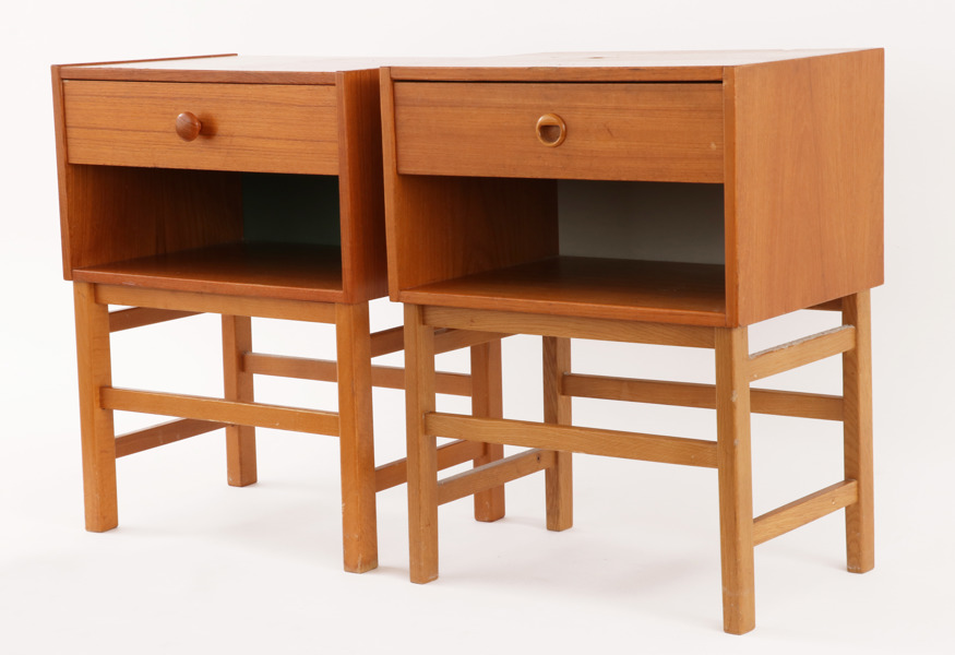 Nattduksbord ett par, 1960-tal