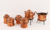 Kopparföremål 6st, 18/1900-tal