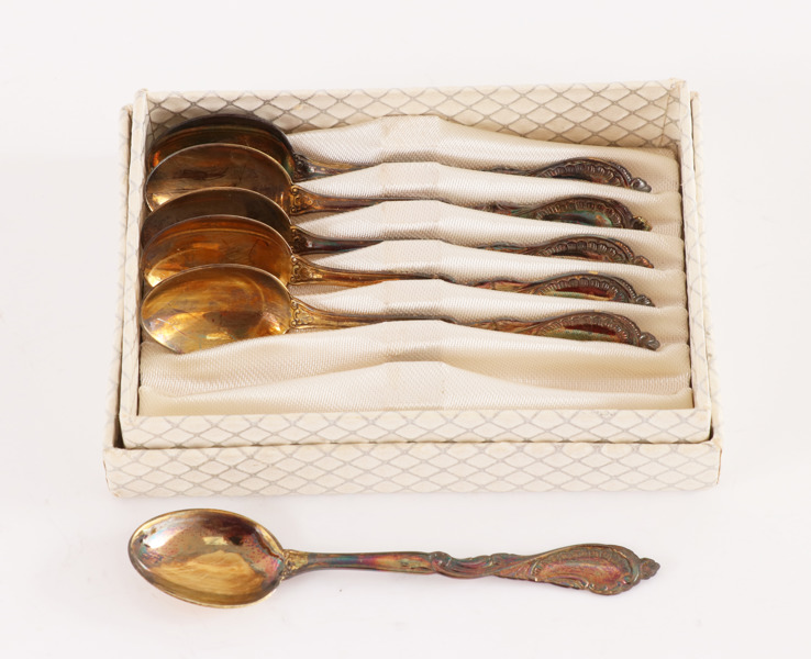 Moccaskedar 6st, silver, "Rokoko"