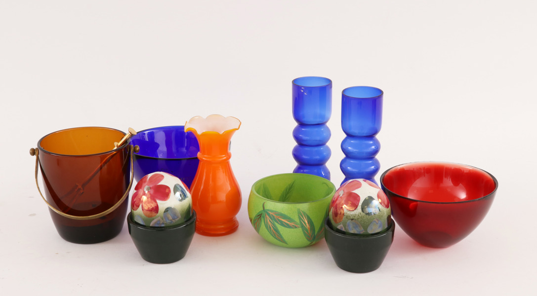 Glas och keramik 9 delar