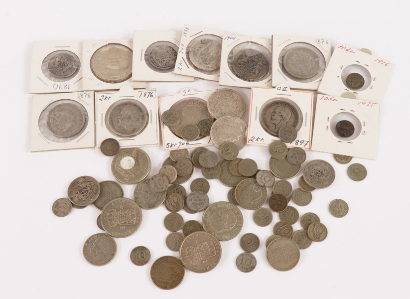 Parti svenska silvermynt