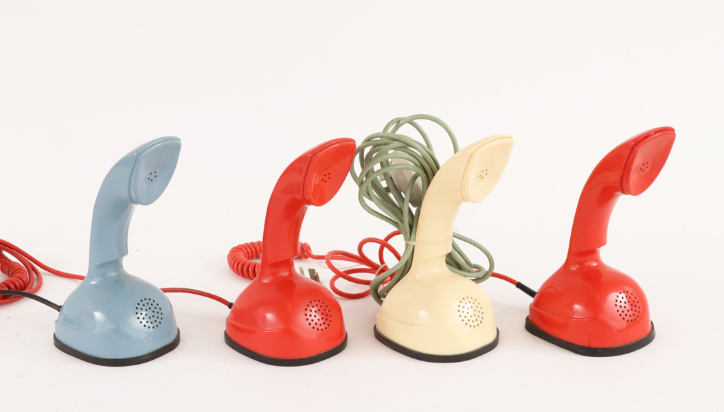 Bordstelefoner 4st, "Kobra", LM Ericsson