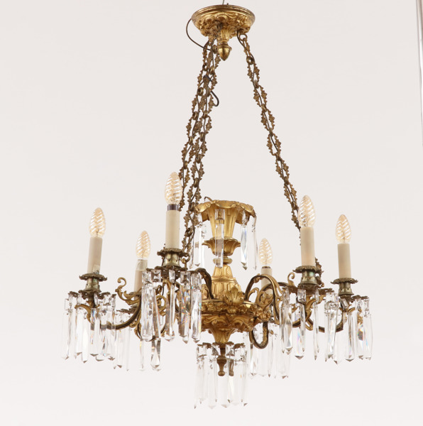 Ljuskrona, oskariansk, 1800-talets slut