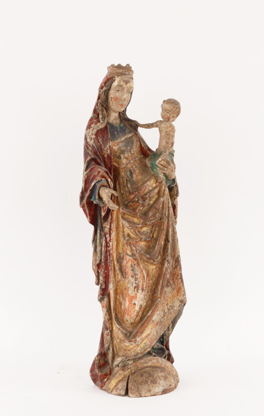 Sakral skulptur, sengotisk stil, troligen 1800-tal