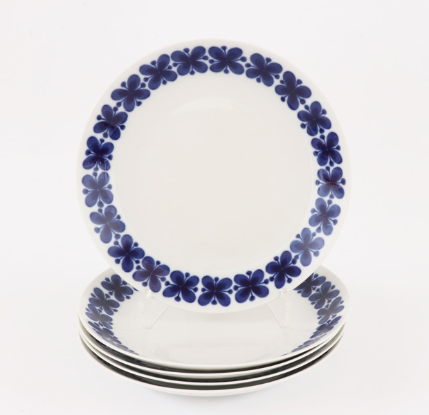 Mattallrikar 5st, "Mon Amie", Marianne Westman för Rörstrand