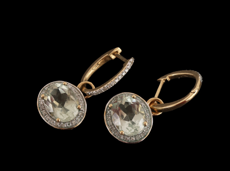 Örhängen ett par, 14k