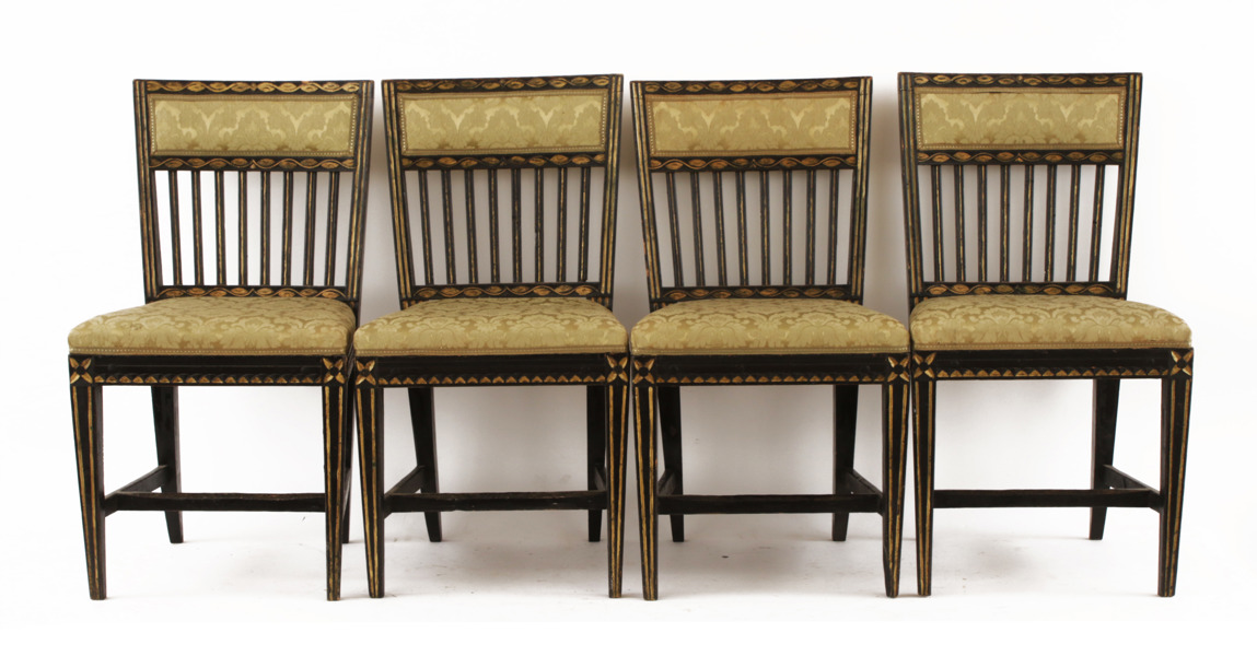 Stolar 4st, sengustavianska provinsarbeten, 1800-tal