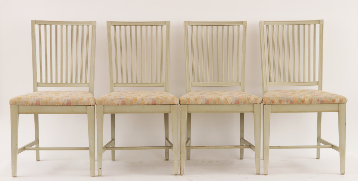 Stolar 10st, gustaviansk stil, 1900-talets andra hälft