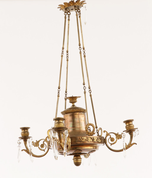 Ljusampel, senempire, 1800-tal