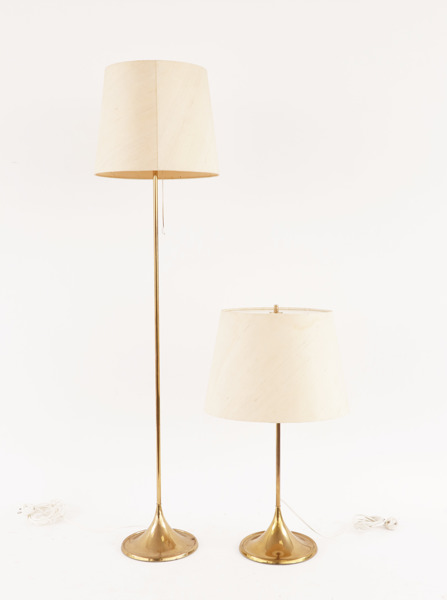 Bords- samt golvlampa, Bergboms, 1900-talets andra hälft