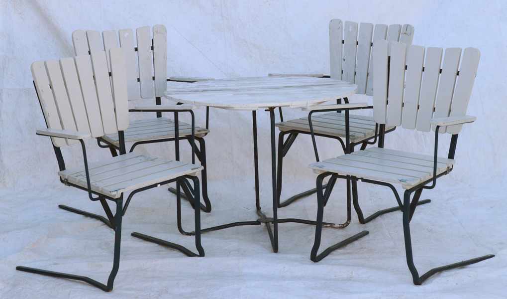 Trädgårdsmöblemang 5 delar, 1950/60-tal
