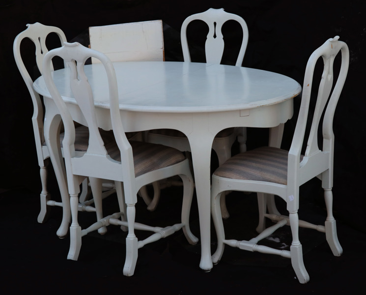 Matgrupp 5 delar, rokokostil, 1900-tal