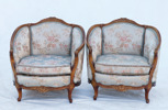 Fåtöljer ett par, rokokostil, 1900-tal