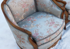 Fåtöljer ett par, rokokostil, 1900-tal
