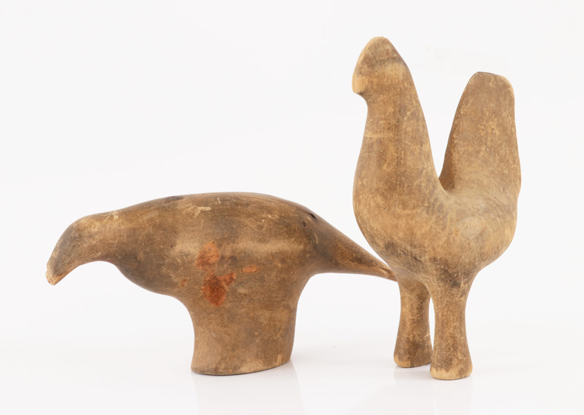 Skulpturer 2st, allmoge, 18/1900-tal