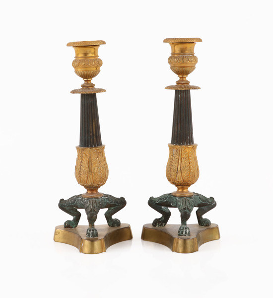 Ljusstakar ett par, Frankrike, empirestil, 1800-tal