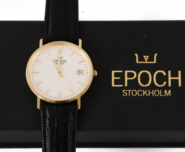 Herrarmbandsur i 14k, Epoch, Stockholm