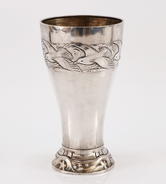 Bägare i silver, Karl Andersson, Stockholm, jugend, 1906