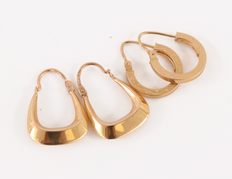 Örhängen 2 par, 18k