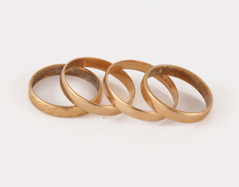 Ringar 4st, 18k