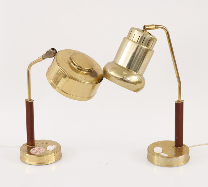 Bordslampor 2st, BJS, Skellefteå, 1900-talets andra hälft