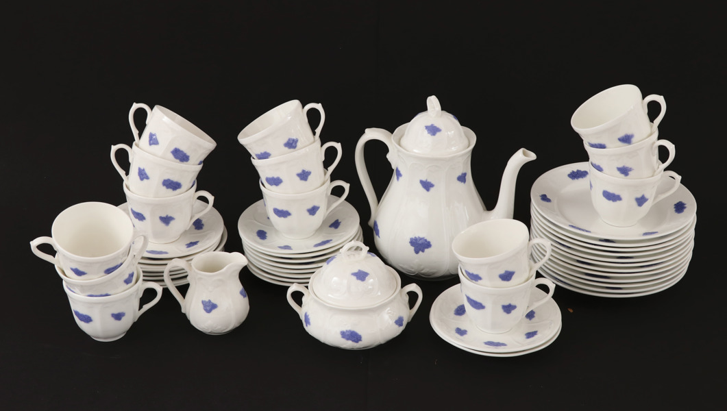 Kaffeservis, "Blå blom", Gustavsberg