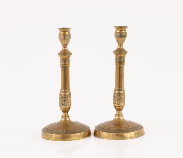 Ljusstakar ett par, empirestil, 1800-tal