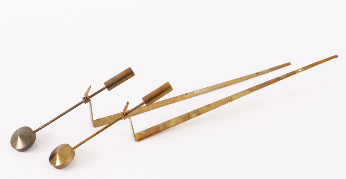 Väggljusstakar ett par, "Pendel", Pierre Forsell för Skultuna